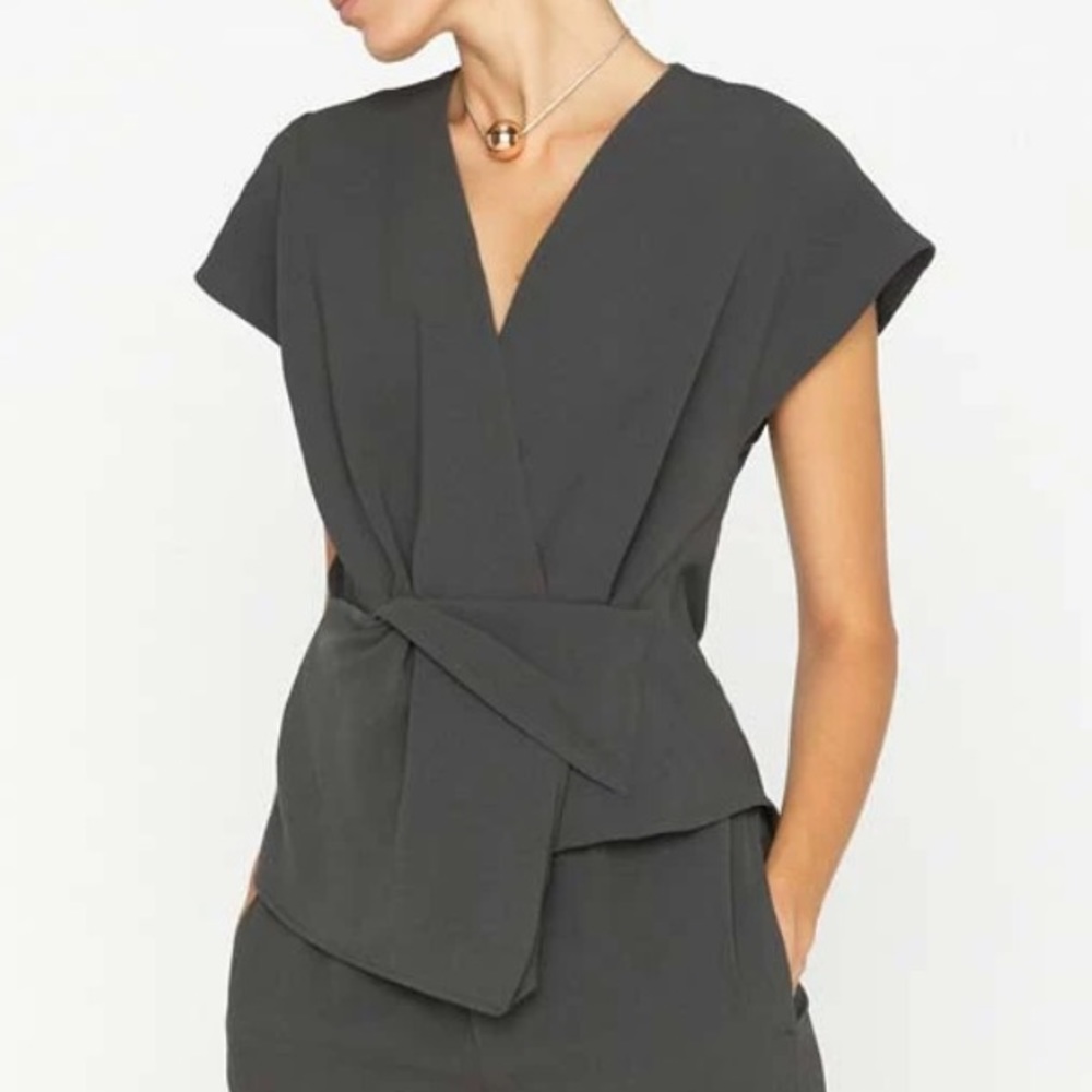 Modern & Elegant Charcoal Grey Top